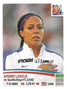 Cromo Sydney Leroux - FIFA Women's World Cup Canada 2015 - Panini