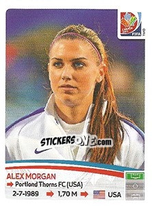 Sticker Alex Morgan - FIFA Women's World Cup Canada 2015 - Panini