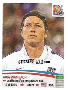 Figurina Abby Wambach - FIFA Women's World Cup Canada 2015 - Panini