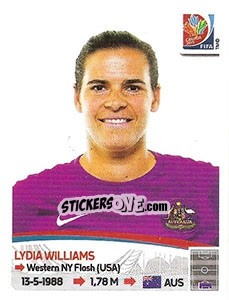 Sticker Lydia Williams - FIFA Women's World Cup Canada 2015 - Panini