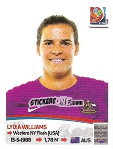 Cromo Lydia Williams - FIFA Women's World Cup Canada 2015 - Panini