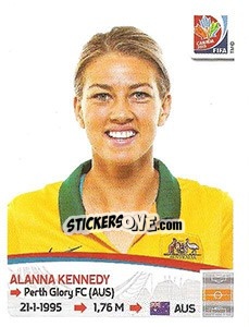 Sticker Alanna Kennedy - FIFA Women's World Cup Canada 2015 - Panini