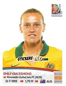 Cromo Emily Van Egmond - FIFA Women's World Cup Canada 2015 - Panini
