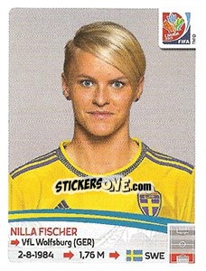 Sticker Nilla Fischer - FIFA Women's World Cup Canada 2015 - Panini