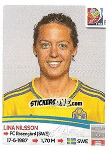 Sticker Lina Nilsson - FIFA Women's World Cup Canada 2015 - Panini