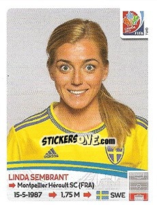 Figurina Linda Sembrant - FIFA Women's World Cup Canada 2015 - Panini