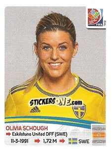Cromo Olivia Schough - FIFA Women's World Cup Canada 2015 - Panini