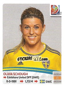 Figurina Olivia Schough - FIFA Women's World Cup Canada 2015 - Panini