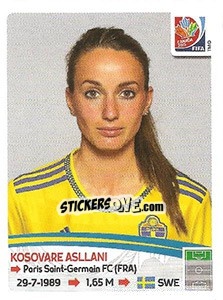 Sticker Kosovare Asllani - FIFA Women's World Cup Canada 2015 - Panini