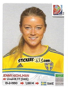 Sticker Jenny Hjohlman - FIFA Women's World Cup Canada 2015 - Panini