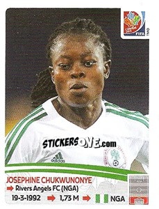 Figurina Josephine Chukwunonye - FIFA Women's World Cup Canada 2015 - Panini