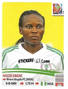 Cromo Ngozi Ebere - FIFA Women's World Cup Canada 2015 - Panini