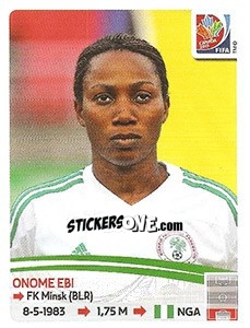 Cromo Onome Ebi - FIFA Women's World Cup Canada 2015 - Panini