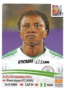 Sticker Evelyn Nwabuoku - FIFA Women's World Cup Canada 2015 - Panini