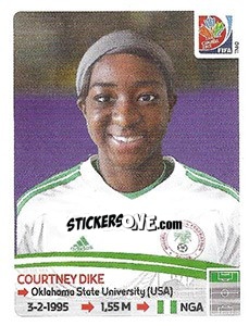 Cromo Courtney Dike - FIFA Women's World Cup Canada 2015 - Panini