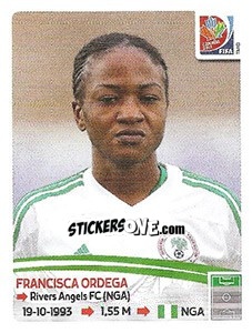 Sticker Francisca Ordega - FIFA Women's World Cup Canada 2015 - Panini