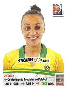 Cromo Rilany - FIFA Women's World Cup Canada 2015 - Panini