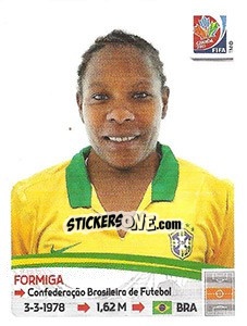 Figurina Formiga - FIFA Women's World Cup Canada 2015 - Panini