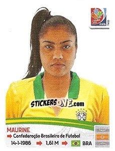 Figurina Maurine - FIFA Women's World Cup Canada 2015 - Panini