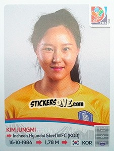 Sticker Kim Jungmi - FIFA Women's World Cup Canada 2015 - Panini