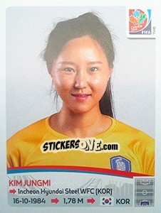 Sticker Kim Jungmi - FIFA Women's World Cup Canada 2015 n. 348 - Panini