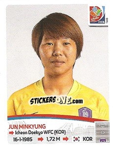 Cromo Jun Minkyung - FIFA Women's World Cup Canada 2015 - Panini