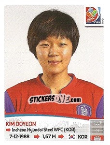 Sticker Kim Doyeon - FIFA Women's World Cup Canada 2015 n. 351 - Panini