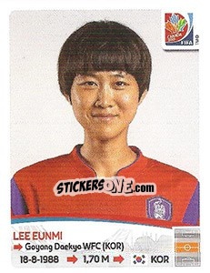 Sticker Lee Eunmi - FIFA Women's World Cup Canada 2015 - Panini