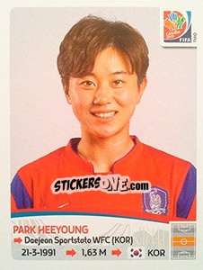 Figurina Park Heeyoung - FIFA Women's World Cup Canada 2015 - Panini