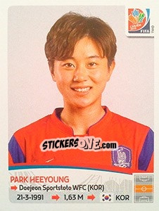 Sticker Park Heeyoung - FIFA Women's World Cup Canada 2015 n. 357 - Panini