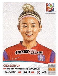 Figurina Cho Sohyun - FIFA Women's World Cup Canada 2015 - Panini