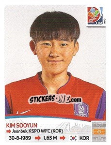Cromo Kim Sooyun - FIFA Women's World Cup Canada 2015 - Panini