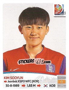 Sticker Kim Sooyun - FIFA Women's World Cup Canada 2015 n. 359 - Panini