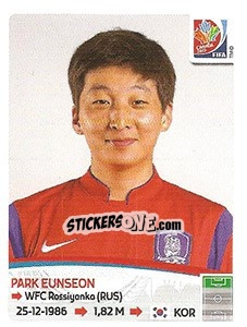 Figurina Park Eunseon - FIFA Women's World Cup Canada 2015 - Panini