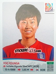 Sticker Yoo Younga - FIFA Women's World Cup Canada 2015 n. 364 - Panini