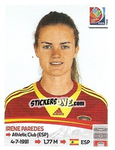 Sticker Irene Paredes - FIFA Women's World Cup Canada 2015 - Panini