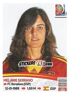 Figurina Melanie Serrano - FIFA Women's World Cup Canada 2015 - Panini