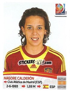 Cromo Nagore Calderón - FIFA Women's World Cup Canada 2015 - Panini