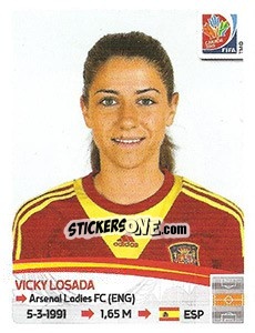 Sticker Vicky Losada - FIFA Women's World Cup Canada 2015 - Panini
