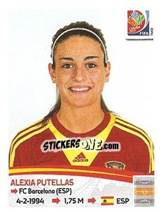 Figurina Alexia Putellas - FIFA Women's World Cup Canada 2015 - Panini