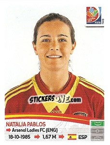 Cromo Natalia Pablos - FIFA Women's World Cup Canada 2015 - Panini