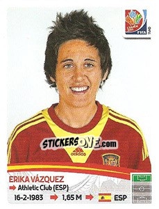 Cromo Erika Vázquez