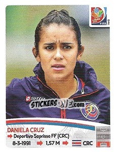 Sticker Daniela Cruz - FIFA Women's World Cup Canada 2015 n. 387 - Panini