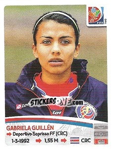 Sticker Gabriela Guillén - FIFA Women's World Cup Canada 2015 n. 388 - Panini