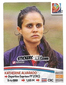 Cromo Katherine Alvarado - FIFA Women's World Cup Canada 2015 - Panini