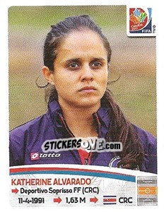 Sticker Katherine Alvarado - FIFA Women's World Cup Canada 2015 n. 392 - Panini