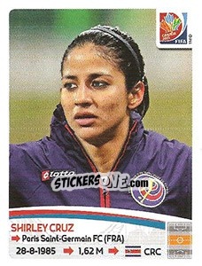 Cromo Shirley Cruz