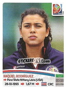 Cromo Raquel Rodríguez