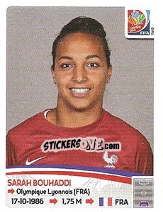 Sticker Sarah Bouhaddi - FIFA Women's World Cup Canada 2015 - Panini