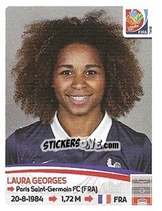 Sticker Laura Georges - FIFA Women's World Cup Canada 2015 - Panini